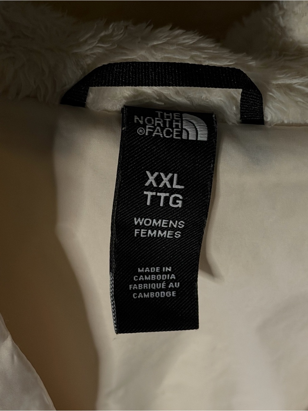 The North Face Cream Plush Hooded Teddy Jacket - Picture 4 of 7